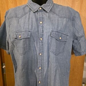 Men's Blue Denim Shirt